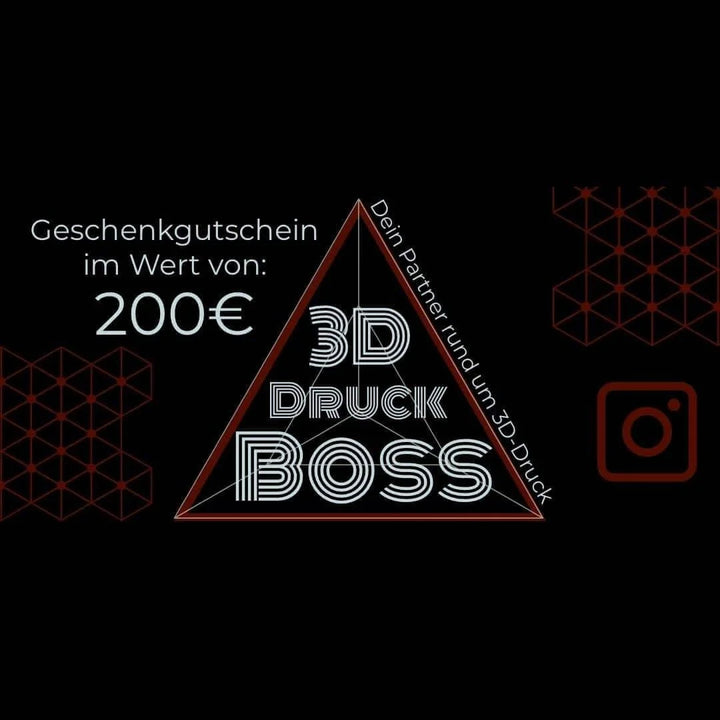 Geschenkgutscheine für 3D Druck & Mehr Gift Cards 3ddruckboss